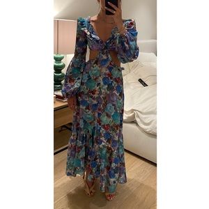 PatBO blossom cutout dress NWT